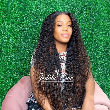 Curly HD Front Lace Wig 32 pouces